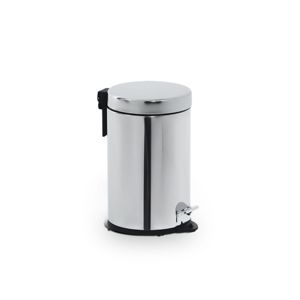 Lixeira com Pedal e Balde Brinox Decorline 3 Litros Aço Inox