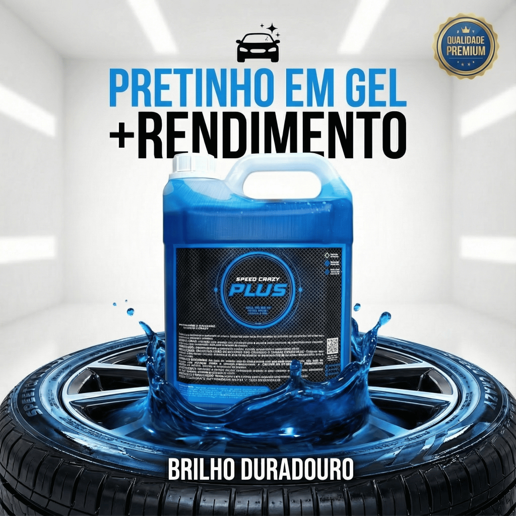 Pretinho Plus Brilhoso Alto Rendimento 5 Litros Speed Crazy