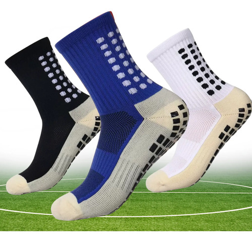 Kit 3 Pares de Meia Antiderrapante Esportiva