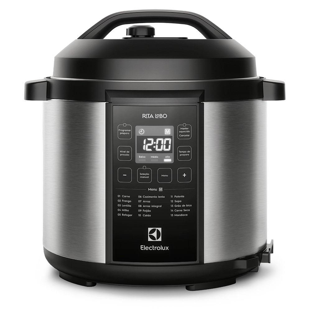 Panela de Pressão Elétrica Electrolux Rita Lobo 6L PCC20 Preta