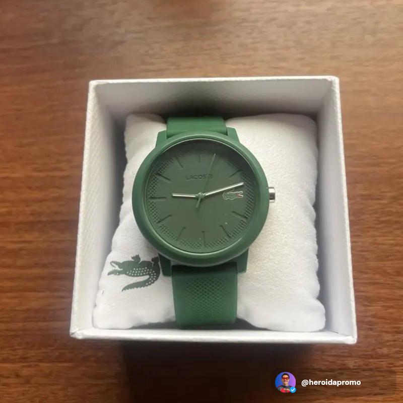 Relógio Masculino Lacoste Borracha Verde 2011170