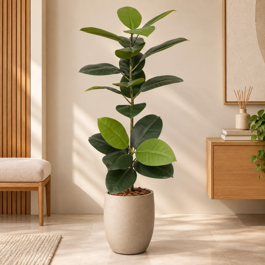 Planta Ficus Lyrata Arvore Artificial Grande Decorativa Toque Real Premium