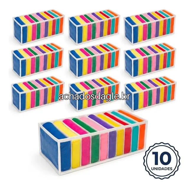 Kit 10 colmeia organizadora gaveta organizador camisetas