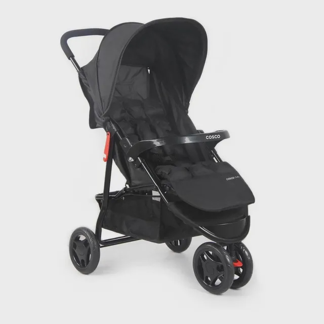 Carrinho de Bebe Cosco Kids Toffy Preto Absoluto