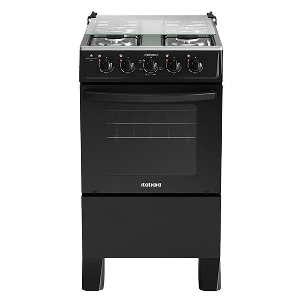 Fogão Itatiaia 4 Bocas Star Clean New Preto | Shopee Brasil