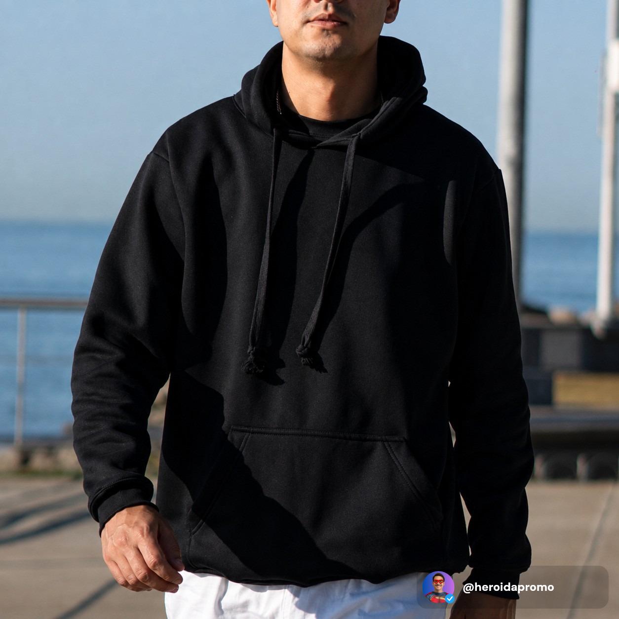 Blusa moletom canguru liso basico premium varias cores
