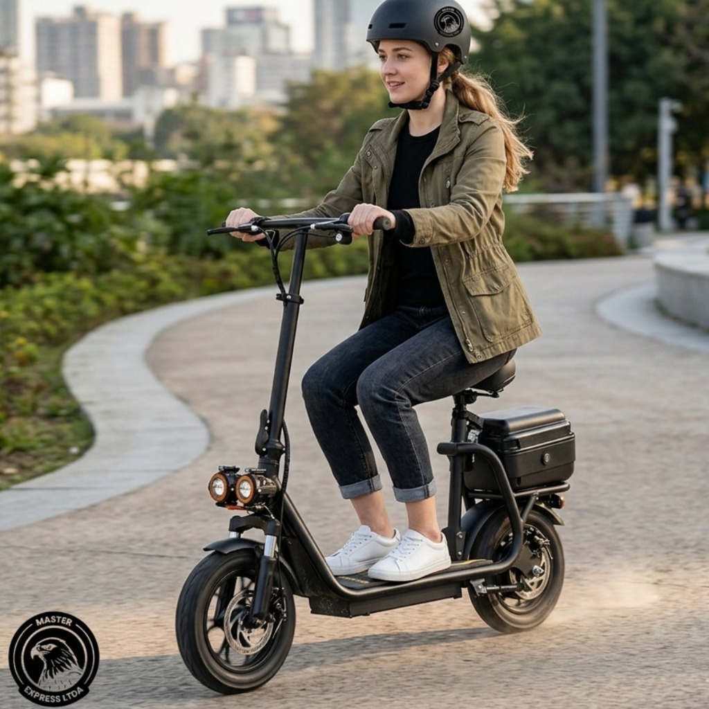 Scooter Elétrica 500W 48V com Banco