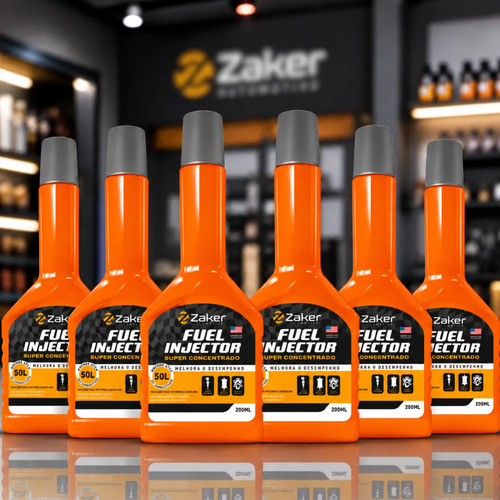 Kit 6 Unid Aditivo Gasolina Fuel Injector Concentrado Limpa