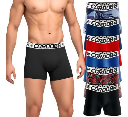 Kit 6 Cuecas Boxer Masculinas Variadas Alta Qualidade