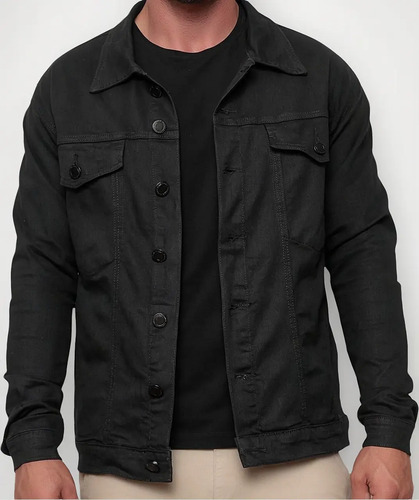 Jaqueta Masculina Sarja Jeans Slim Premium
