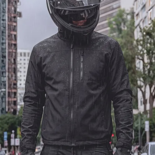 Jaqueta Motoqueiro Impermeável Masculina Style Box 1 Preto
