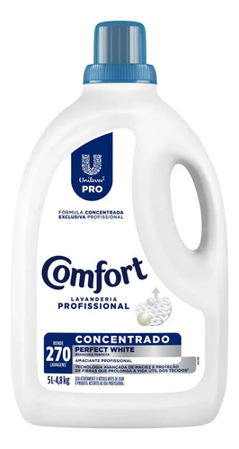 Amaciante Concentrado Comfort Profissional Perfect White 5L